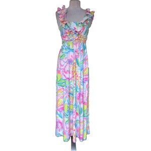 Lilly Pulitzer Leena Maxi Fiesta Bamba XS Women